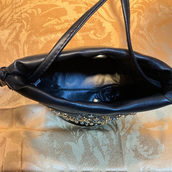 Unbranded - Brown gold studded bucket bag 5-H1Bc - Picture 6 of 8